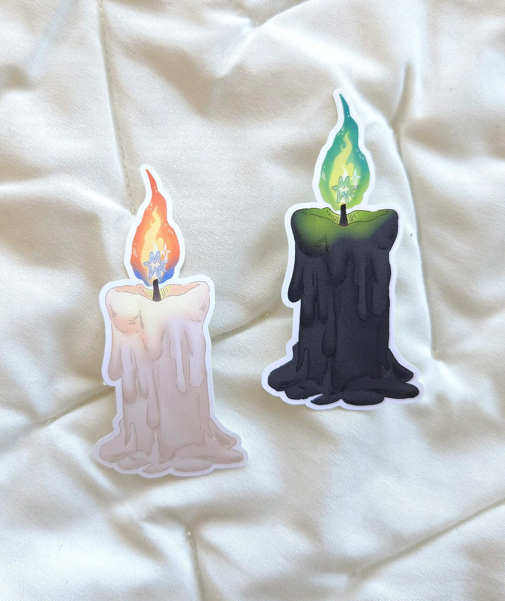 Illusfia - Melty Candle Rainbow Holo Glitter Sticker