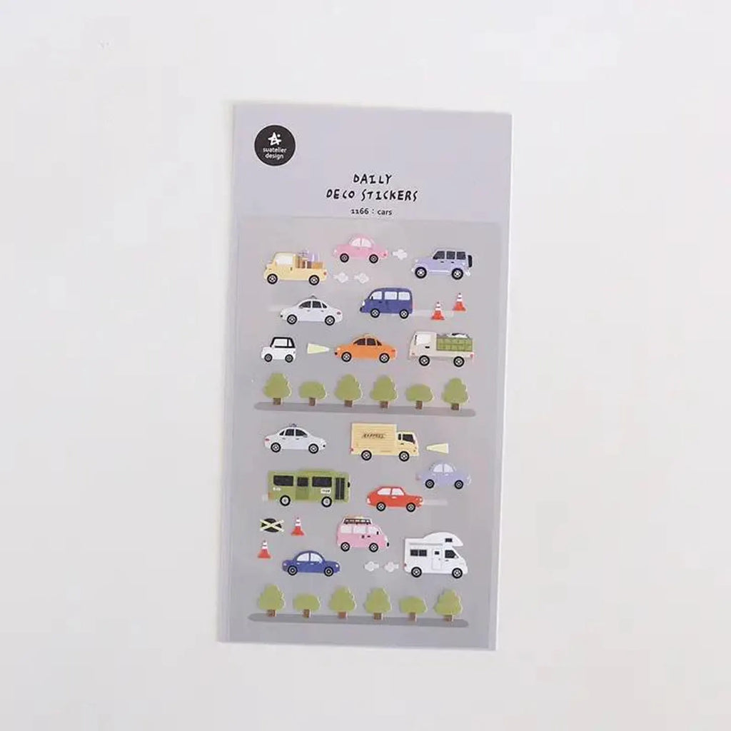 Suatelier - Cars Deco Sticker Sheet
