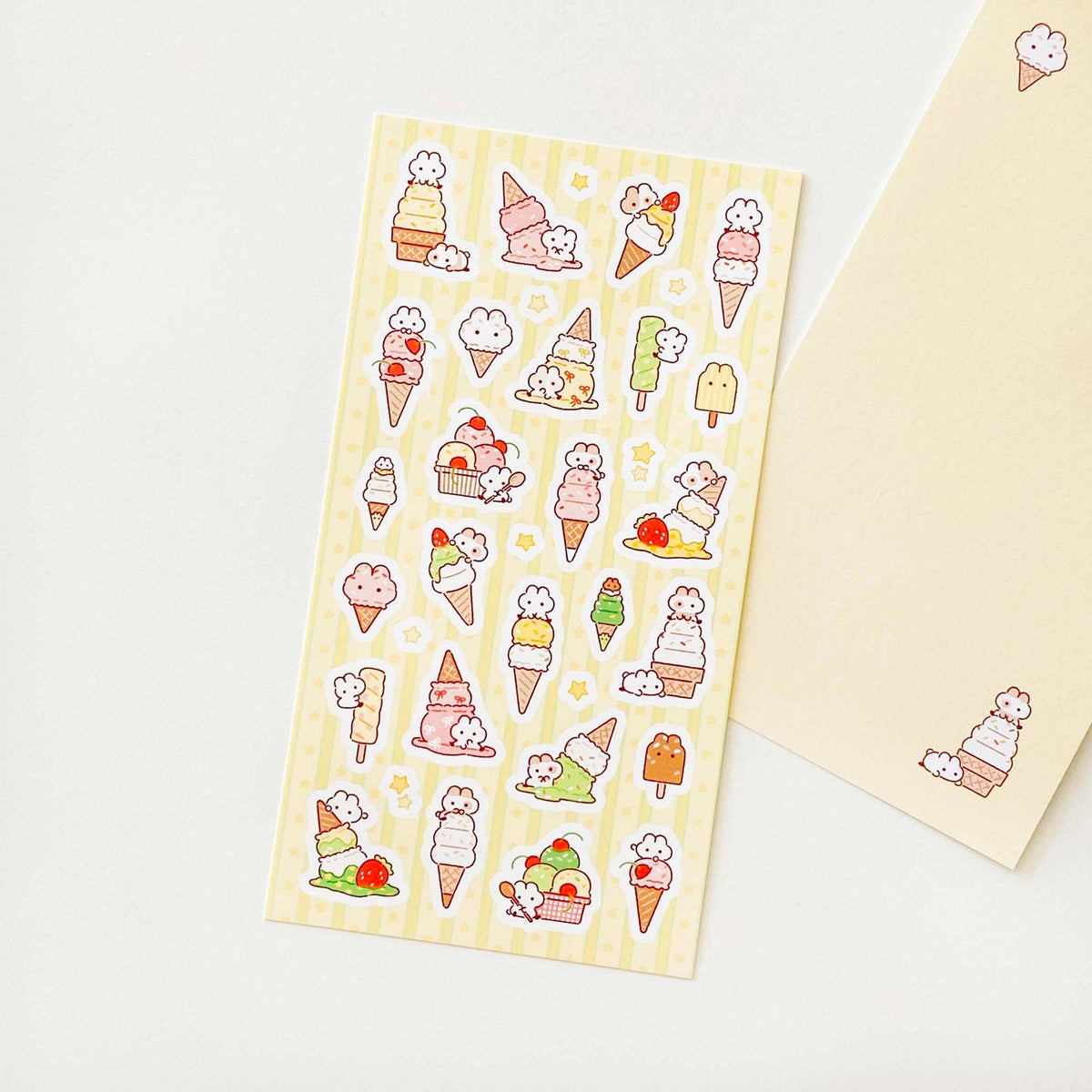 Hwang Daram - Tiny Zzu and Ice Cream Sticker