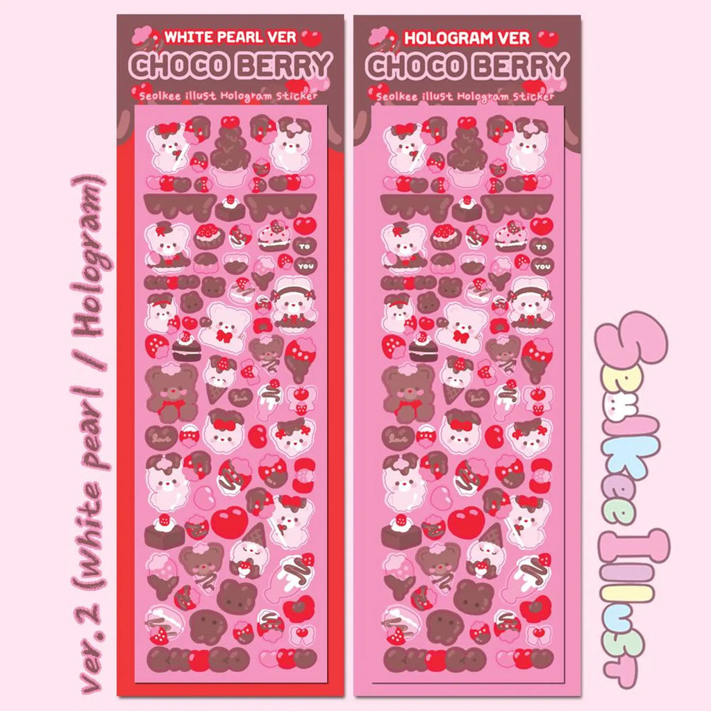Seolkee Illust - Choco Berry Deco Sticker Sheet