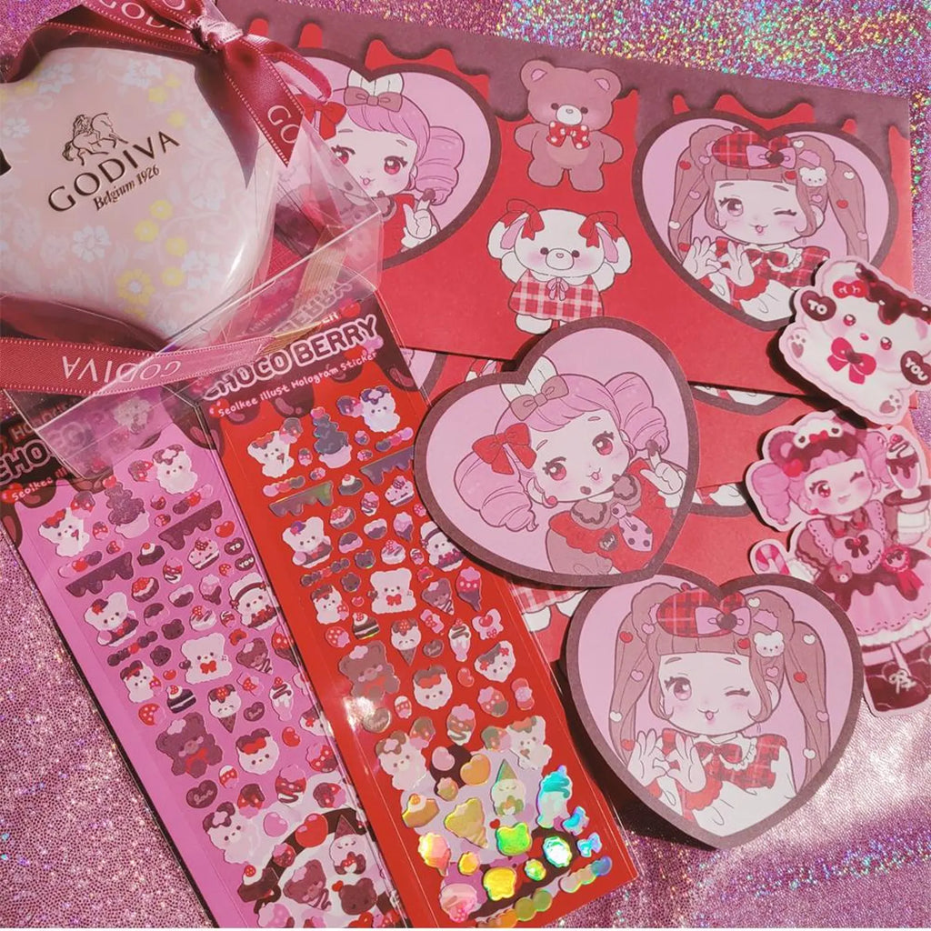 Seolkee Illust - Choco Berry Deco Sticker Sheet