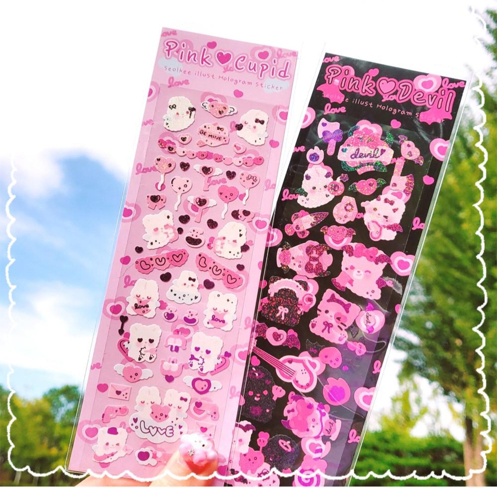 Seolkee Illust - Pink Cupid Deco Sticker Sheet