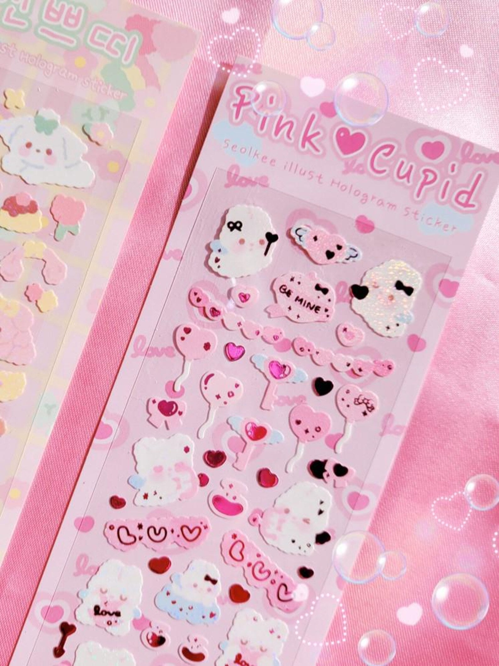 Seolkee Illust - Pink Cupid Deco Sticker Sheet
