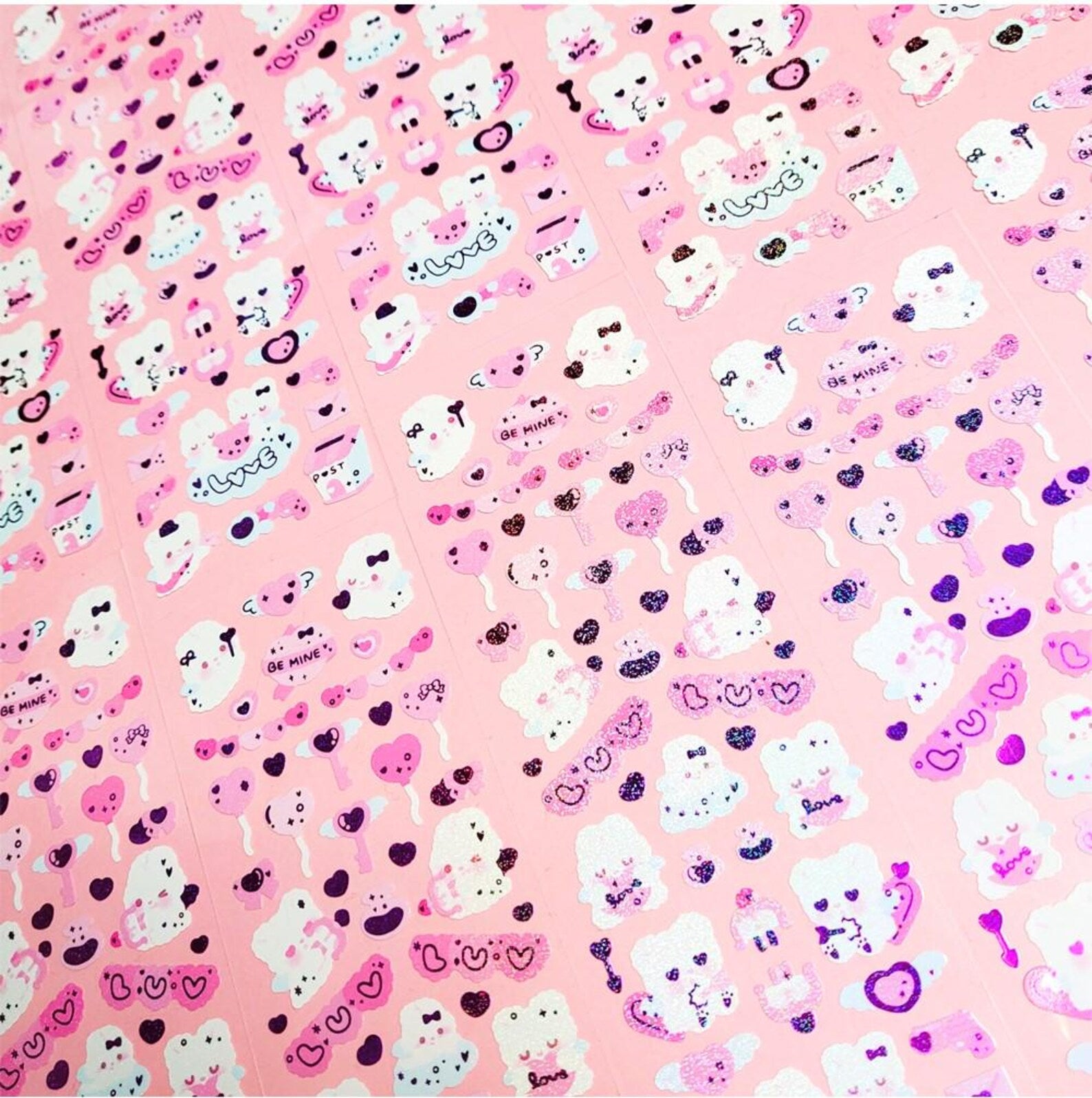 Seolkee Illust - Pink Cupid Deco Sticker Sheet