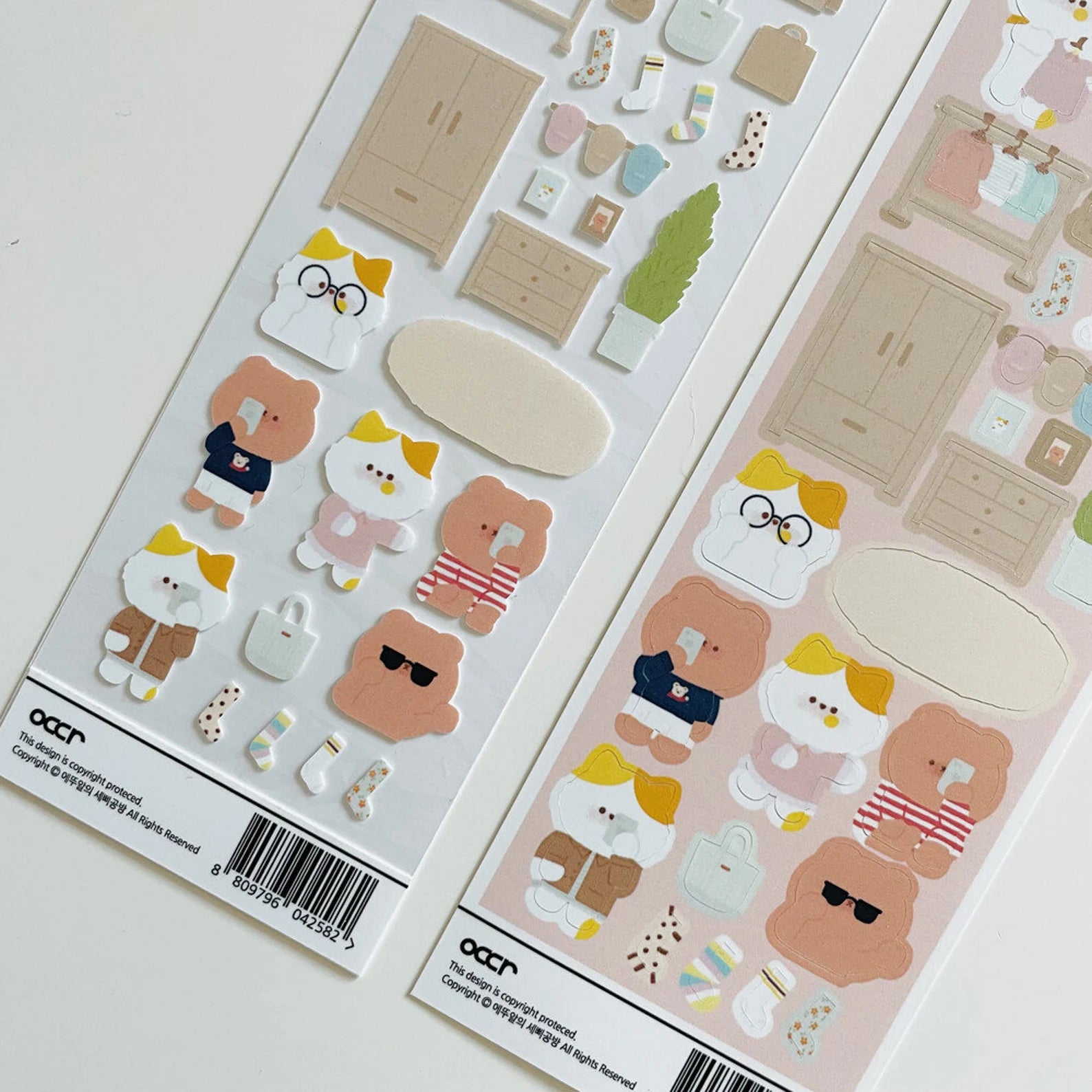 Eddur - Chiddu & Beddu Daily Look Deco Sticker Sheet