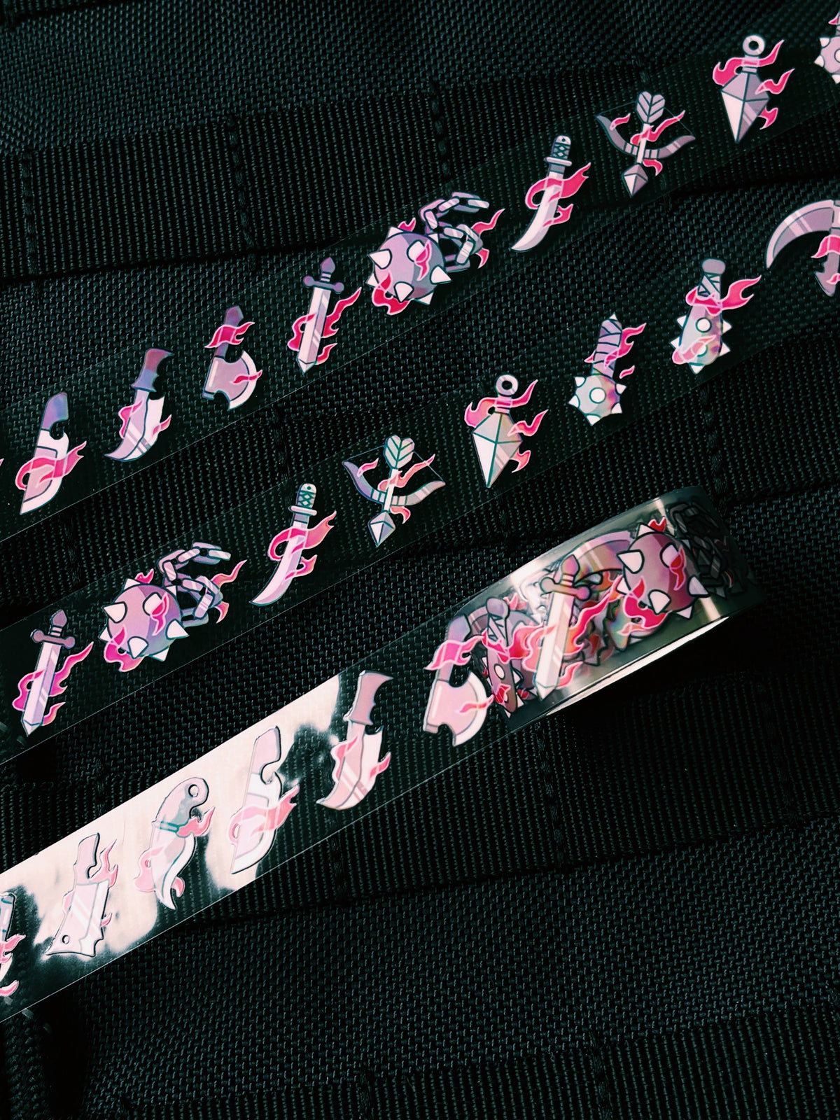 Washi tape (holo clear) | Weapons