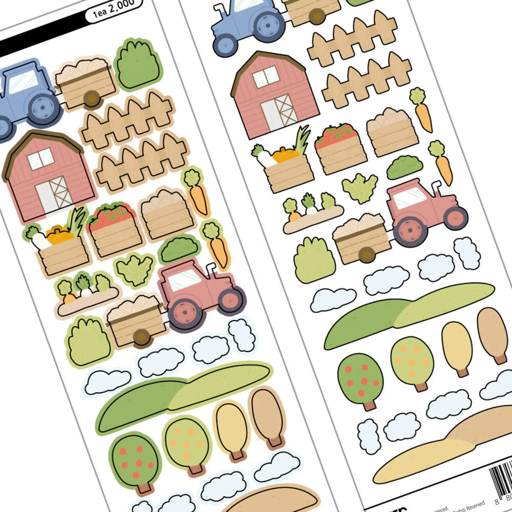 Eddur - Farm Deco Sticker Sheet