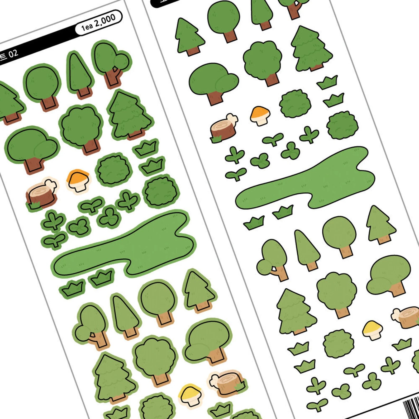 Eddur - Forest 02 Deco Sticker Sheet