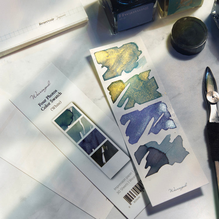 Wearingeul - Four Photos Color Swatch (30 Sheets) - White / Black