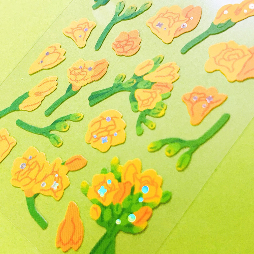 Mantabox - Freesia Deco Sticker Sheet