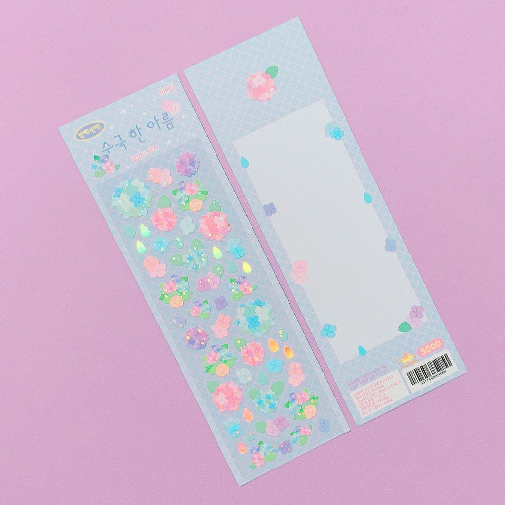 Mantabox - Hydrangea Deco Sticker Sheet