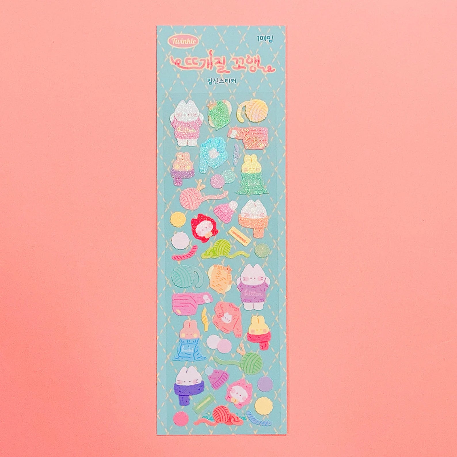 Mantabox - Knitting Kitten Deco Sticker Sheet