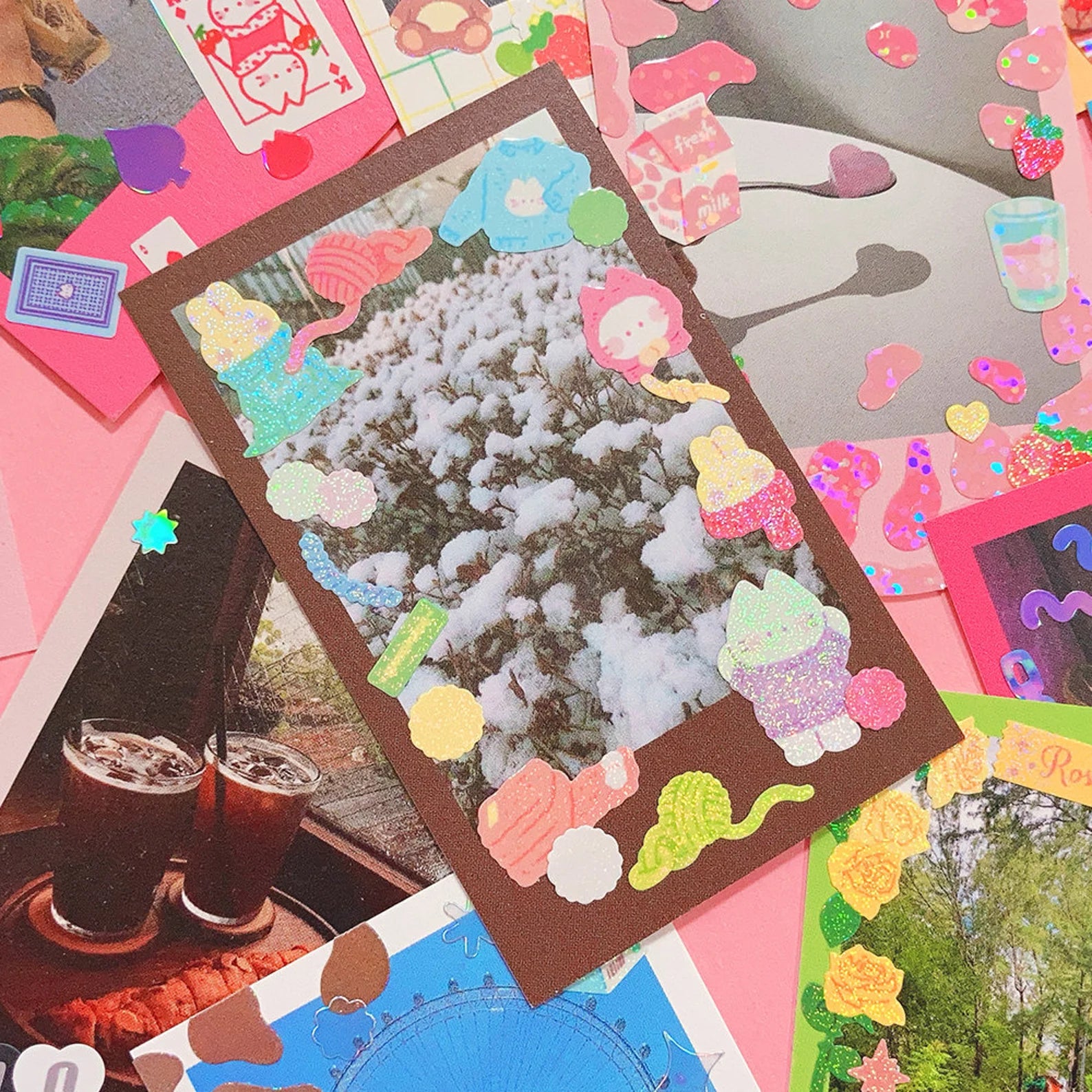 Mantabox - Knitting Kitten Deco Sticker Sheet