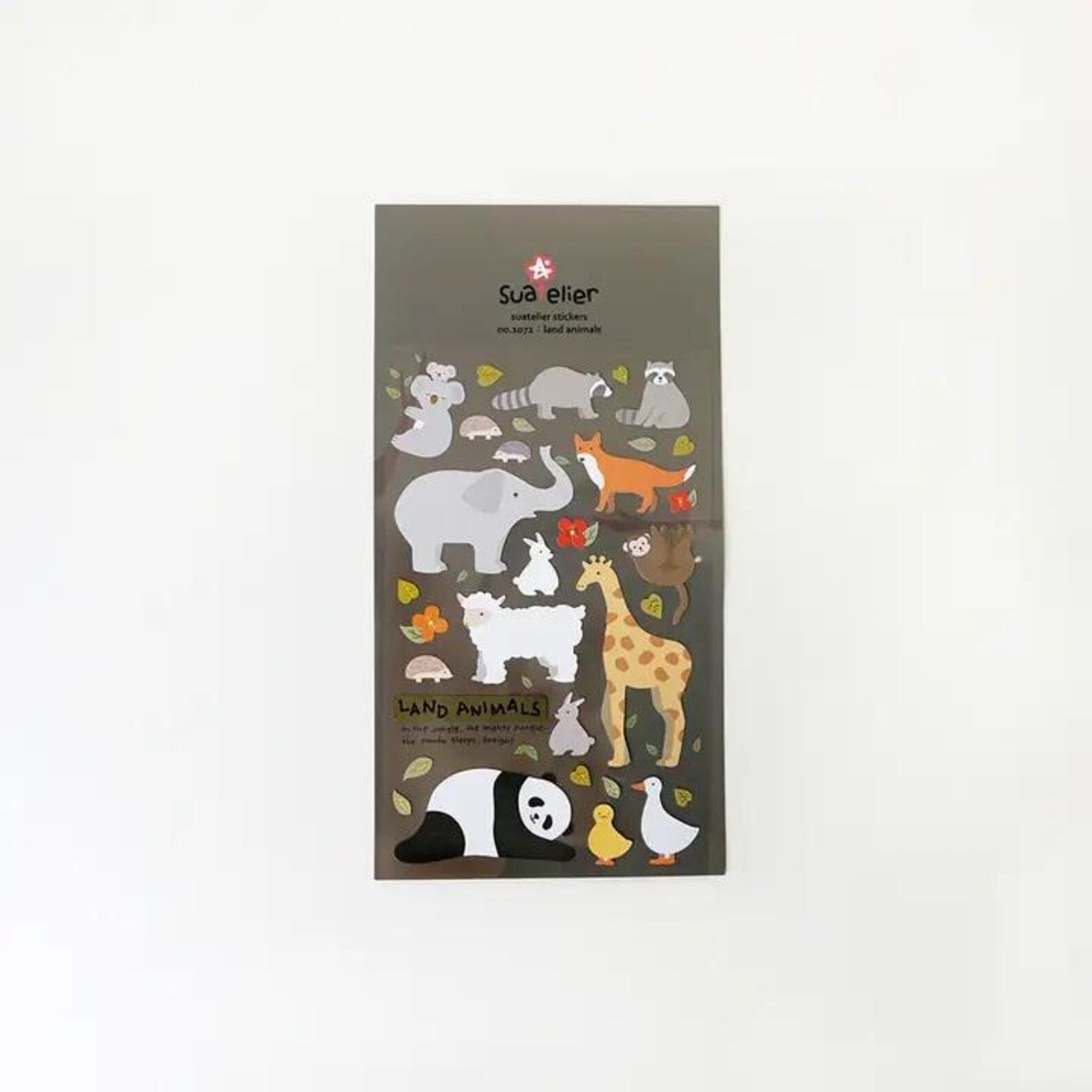Suatelier - Land Animal Deco Sticker Sheet