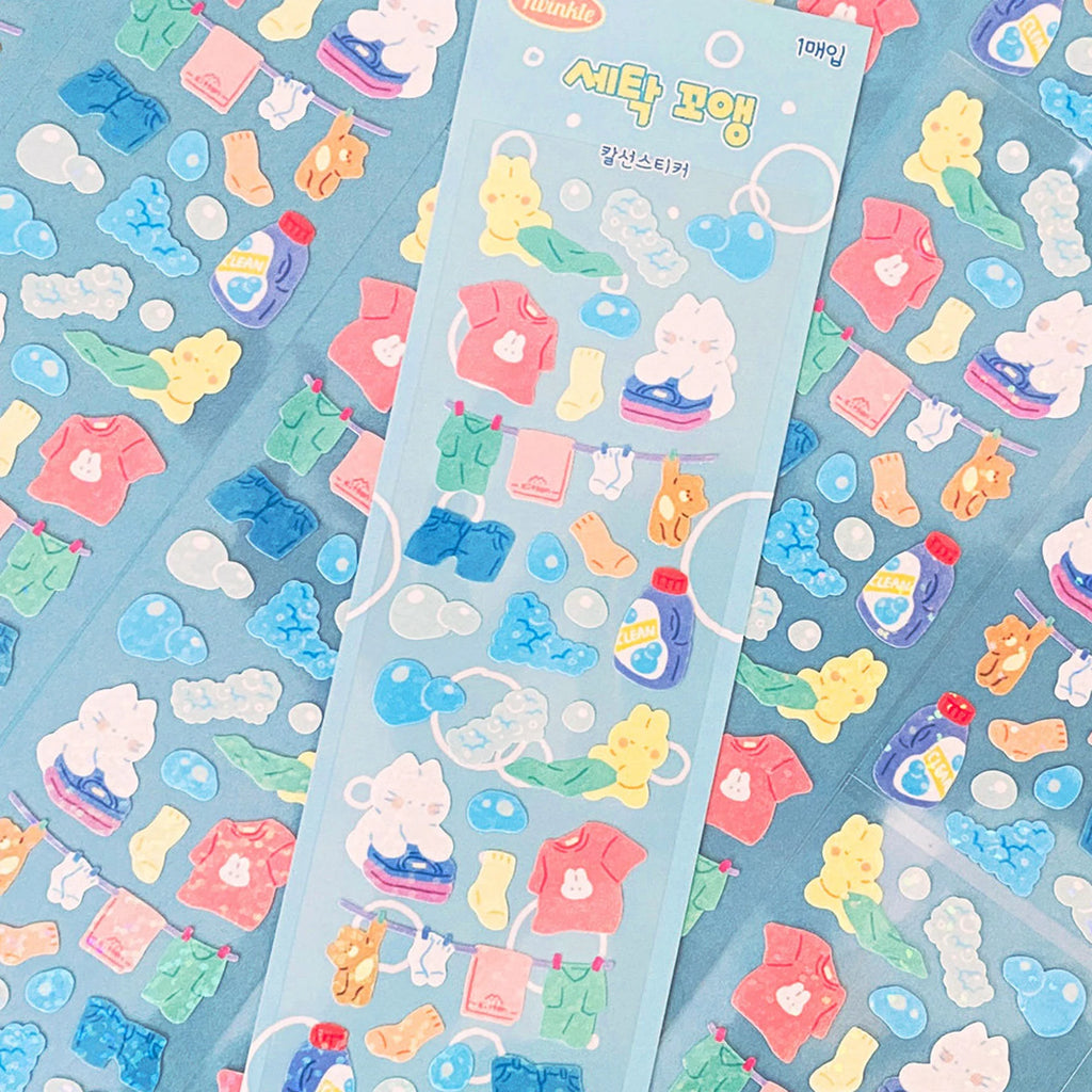 Mantabox - Laundry Kitten Deco Sticker Sheet