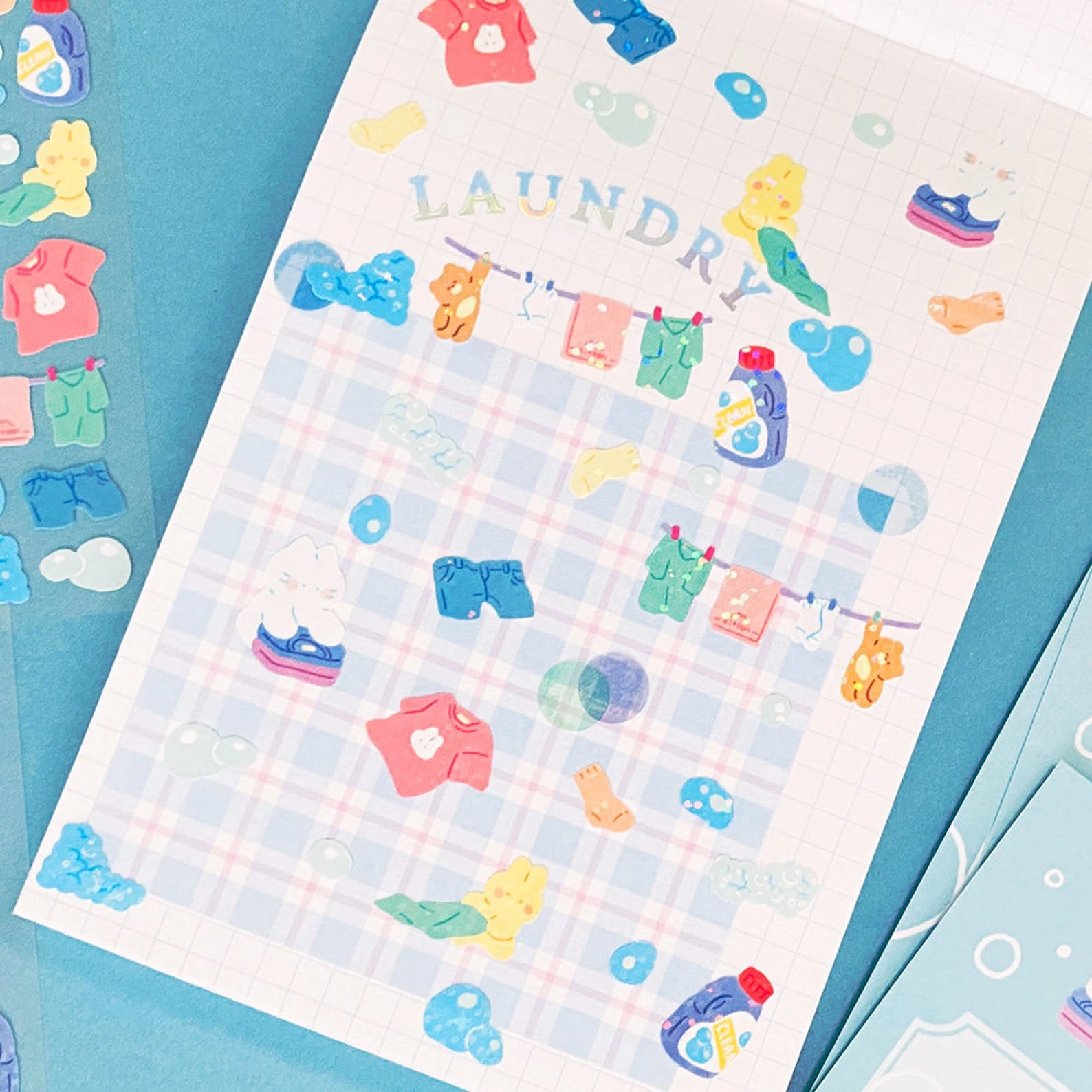 Mantabox - Laundry Kitten Deco Sticker Sheet