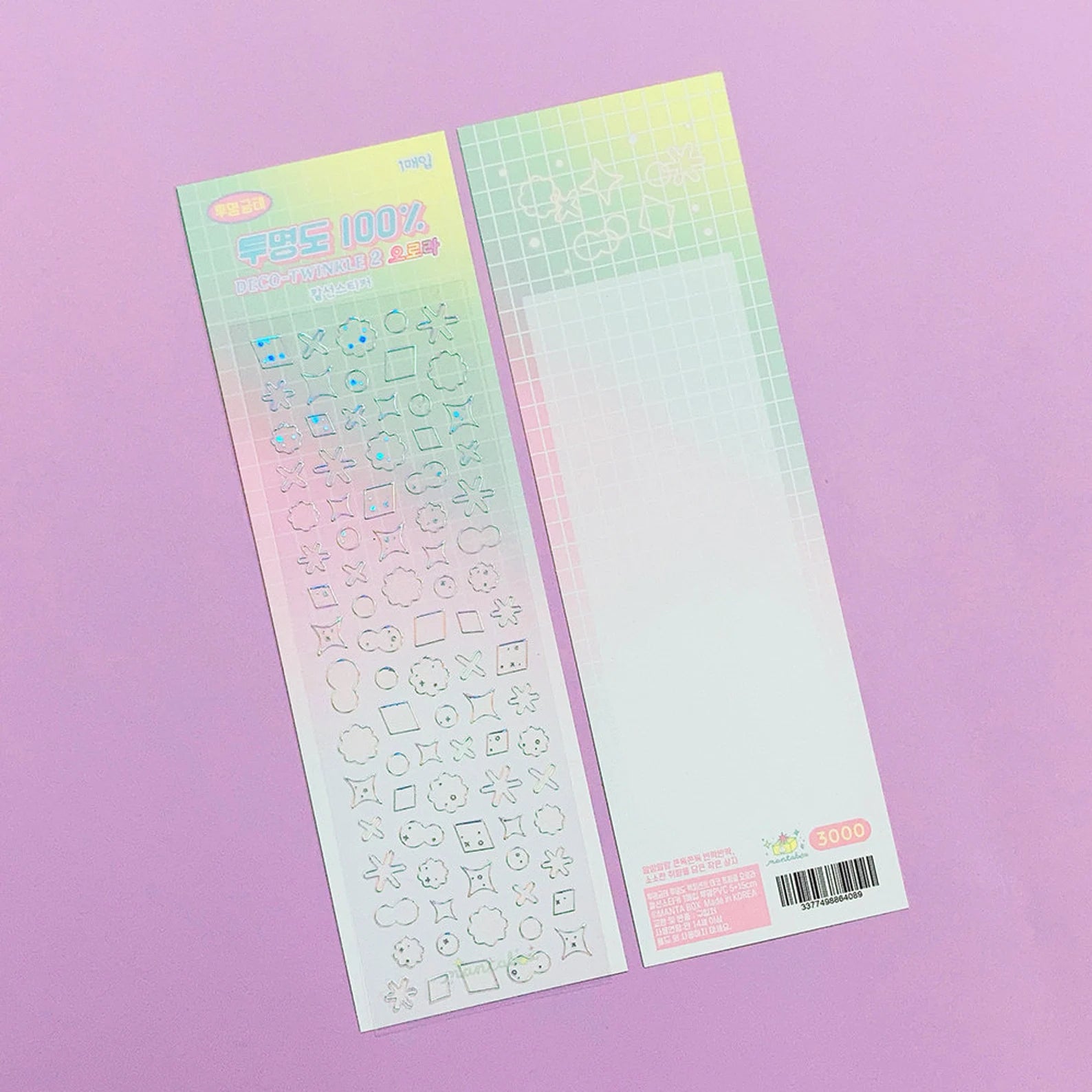 Mantabox - Transparent Deco Twinkle 2 Deco Sticker Sheet