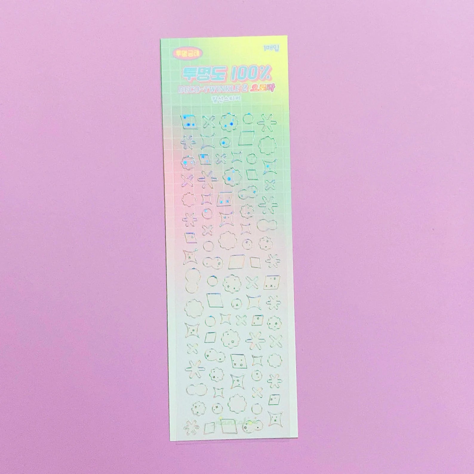 Mantabox - Transparent Deco Twinkle 2 Deco Sticker Sheet