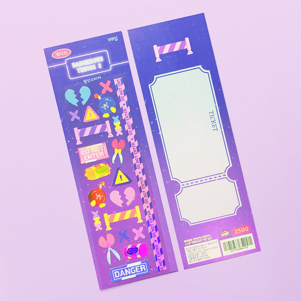 Mantabox - Dangerous Things 3 Deco Sticker Sheet