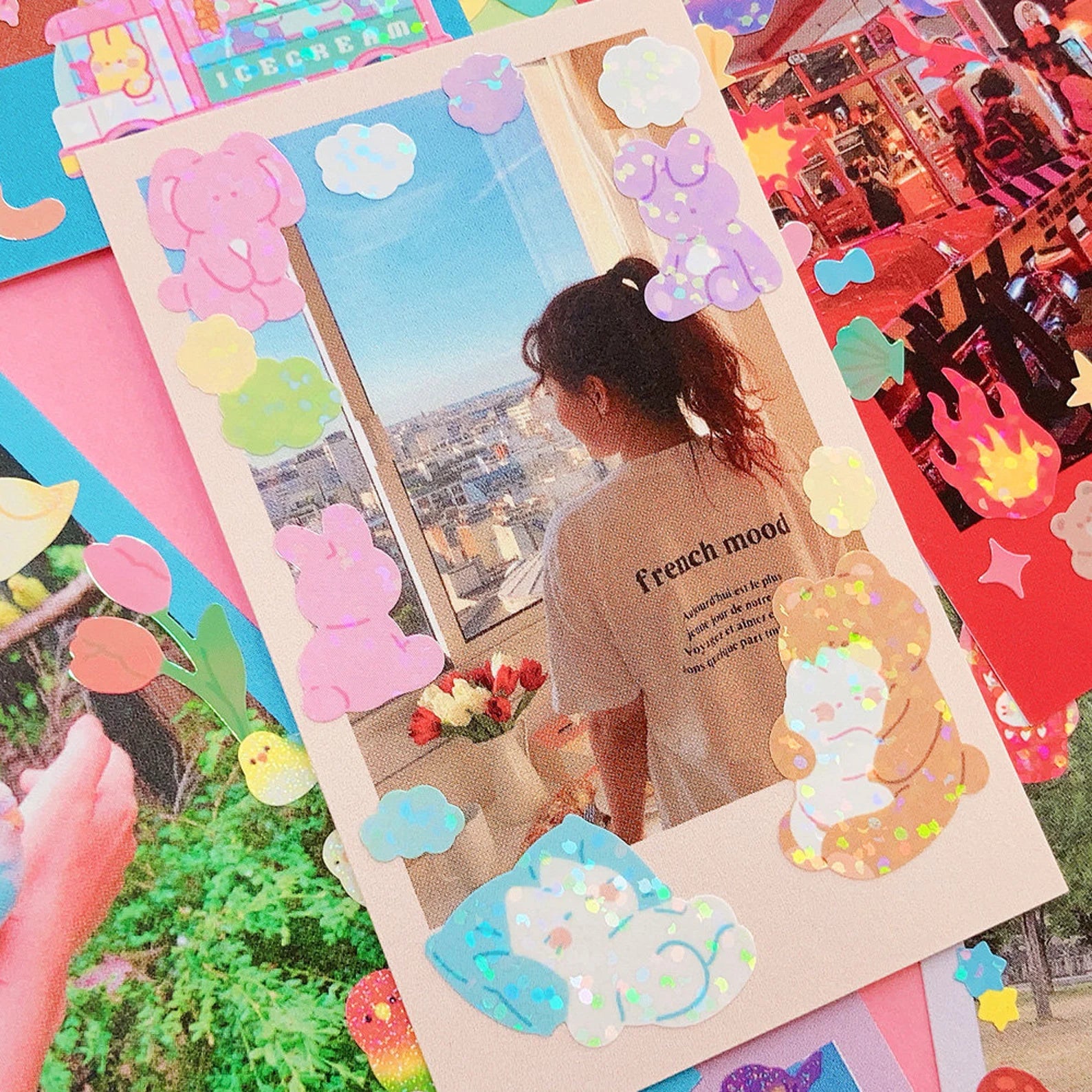 Mantabox - Rabbit Doll Deco Sticker Sheet