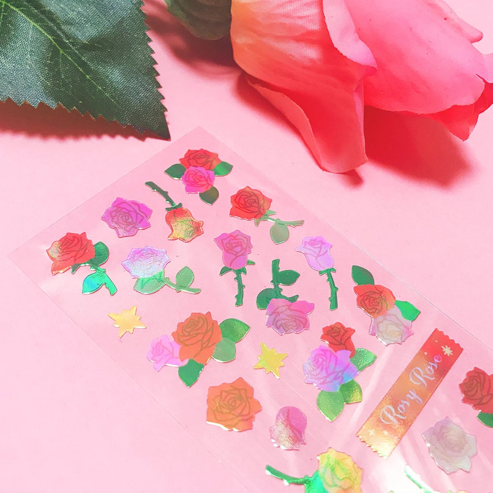 Mantabox - Rosy Rose Deco Sticker Sheet