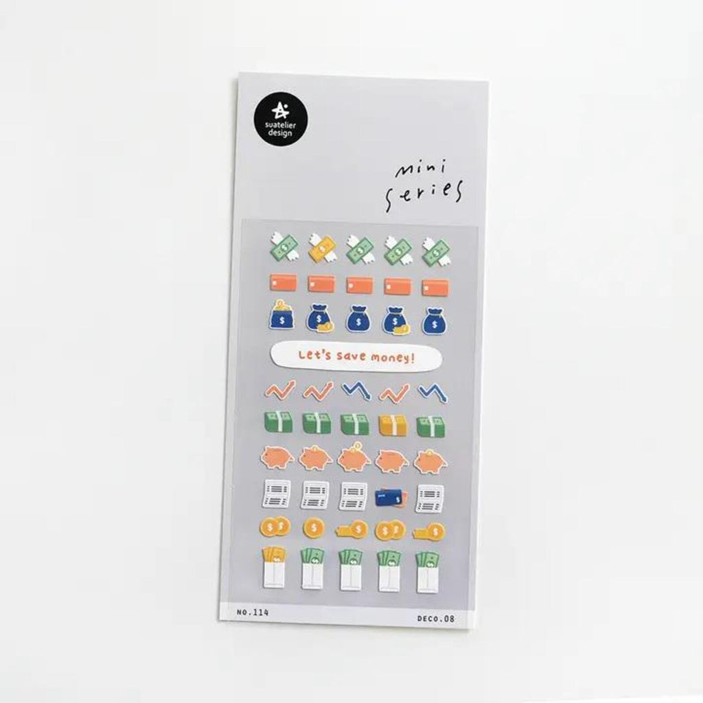 Suatelier - Let's Save Money Deco Sticker Sheet