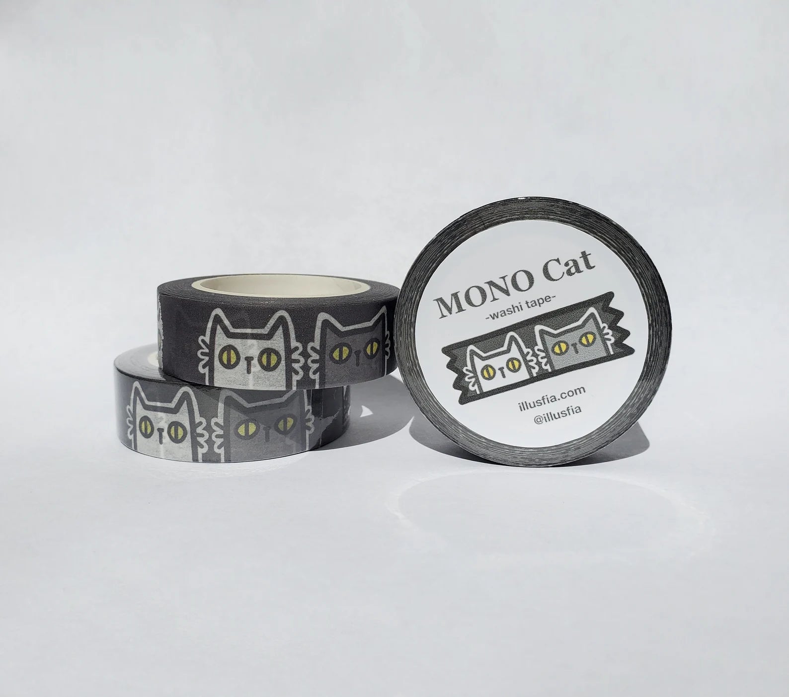 Illusfia - MONO(chrome) Cat Washi Tape