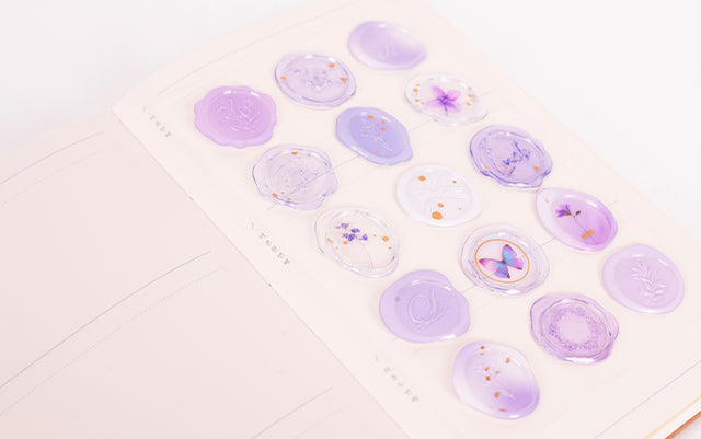 Appree - Sealing Wax Sticker Milky Purple