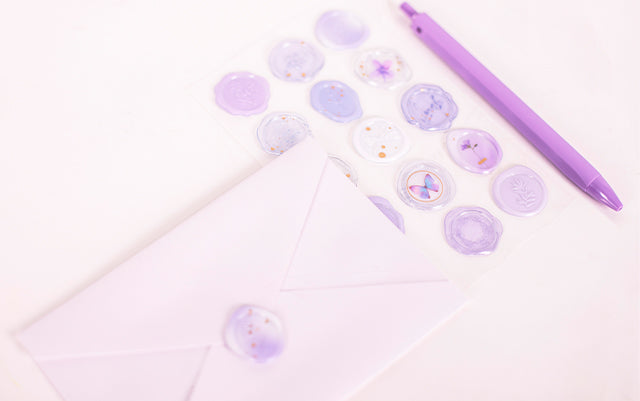Appree - Sealing Wax Sticker Milky Purple