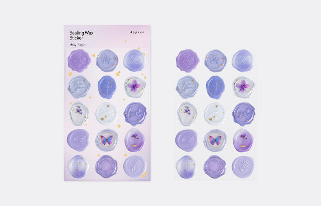 Appree - Sealing Wax Sticker Milky Purple