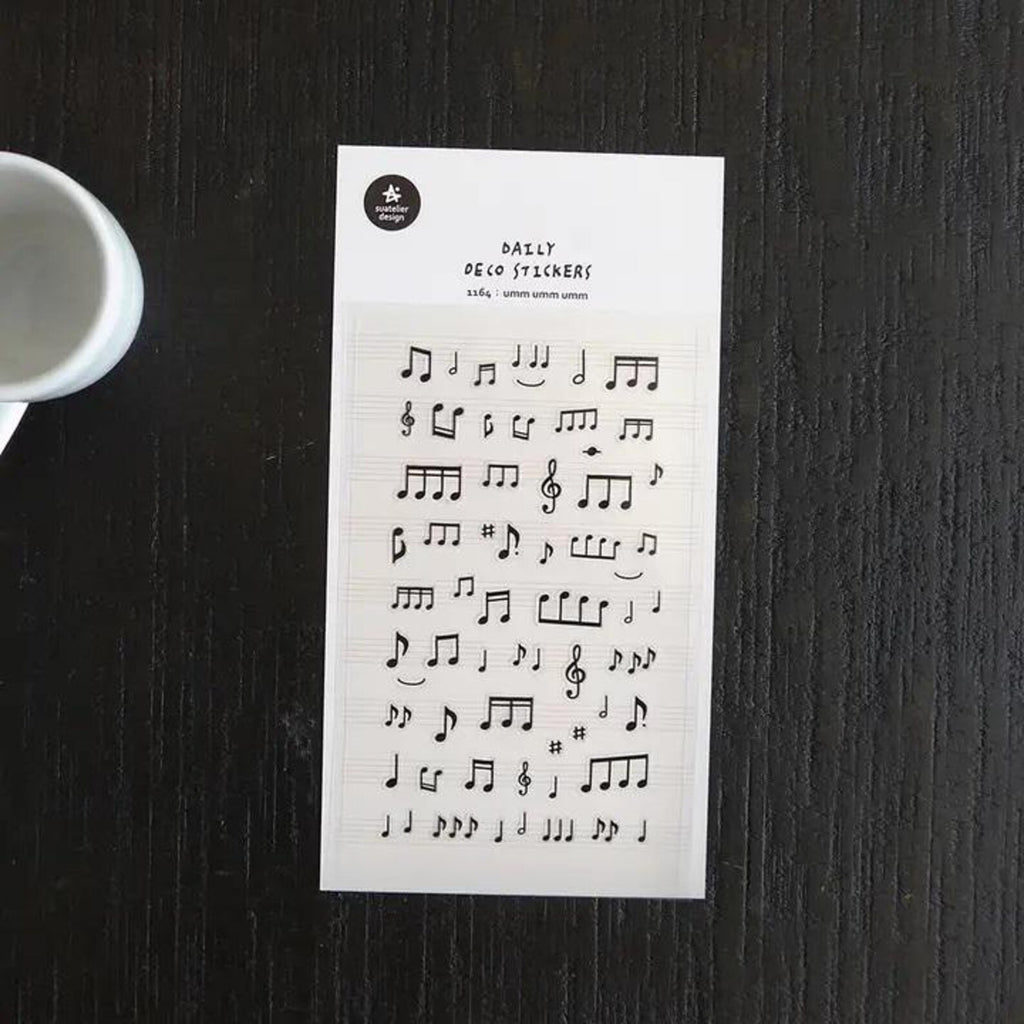 Suatelier - Music Sheet Deco Sticker Sheet