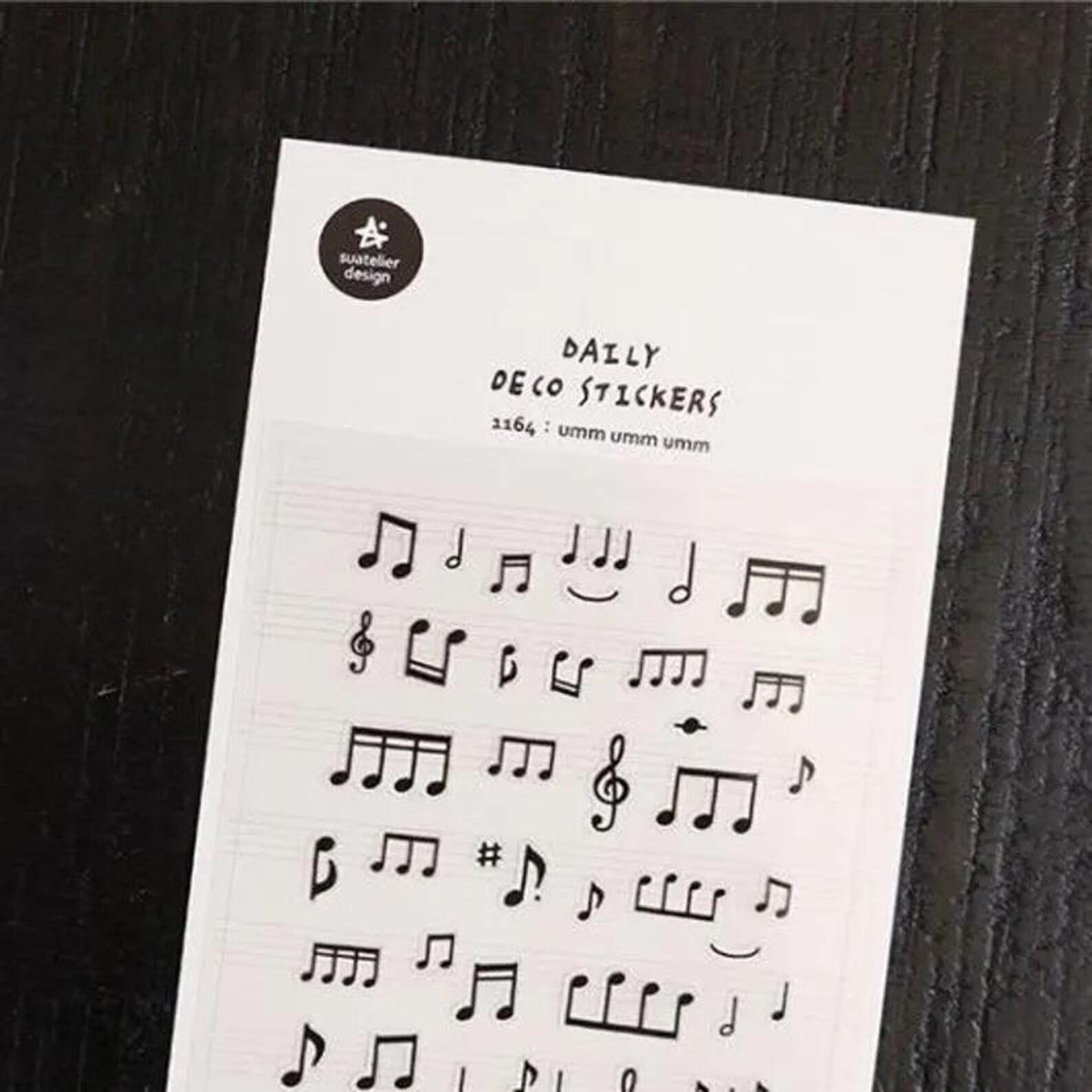 Suatelier - Music Sheet Deco Sticker Sheet