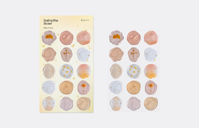 Appree - Sealing Wax Sticker Milky Yellow
