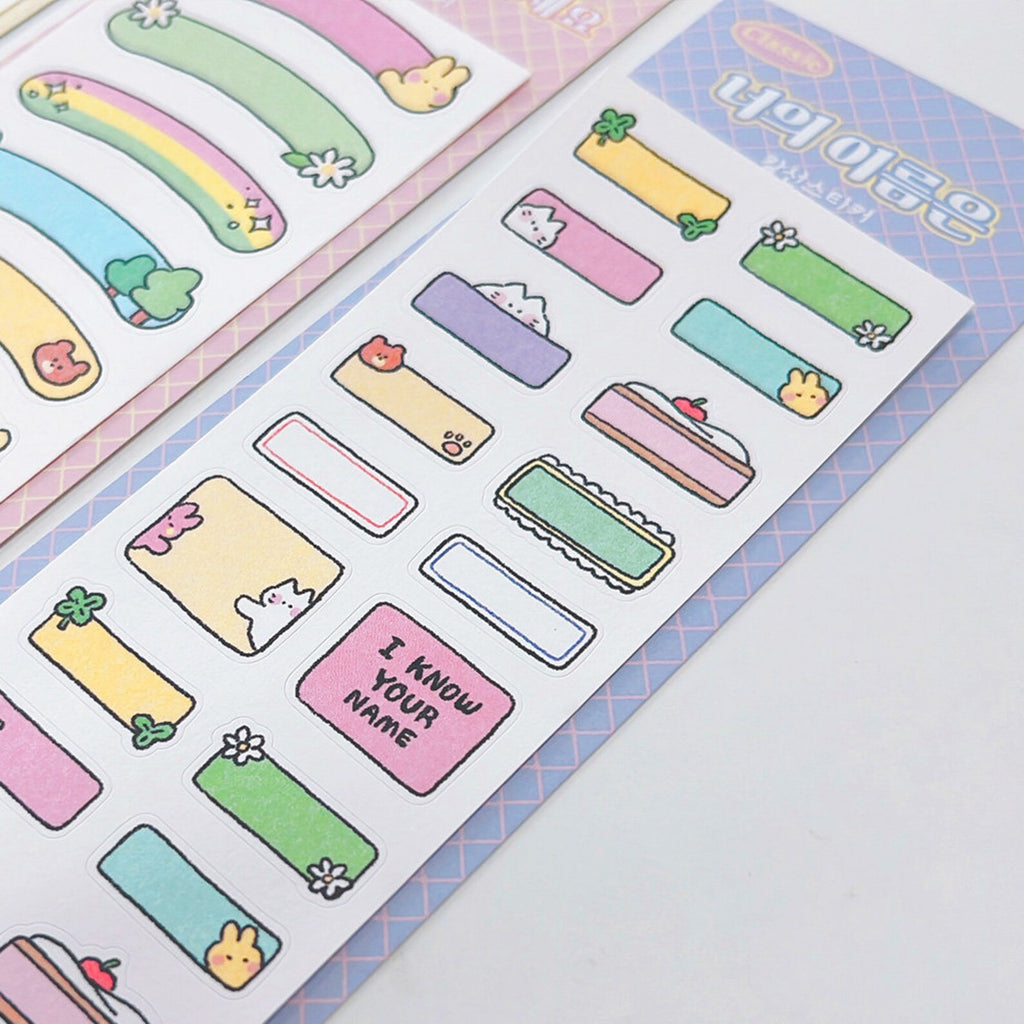 Mantabox - Your Name Deco Sticker Sheet