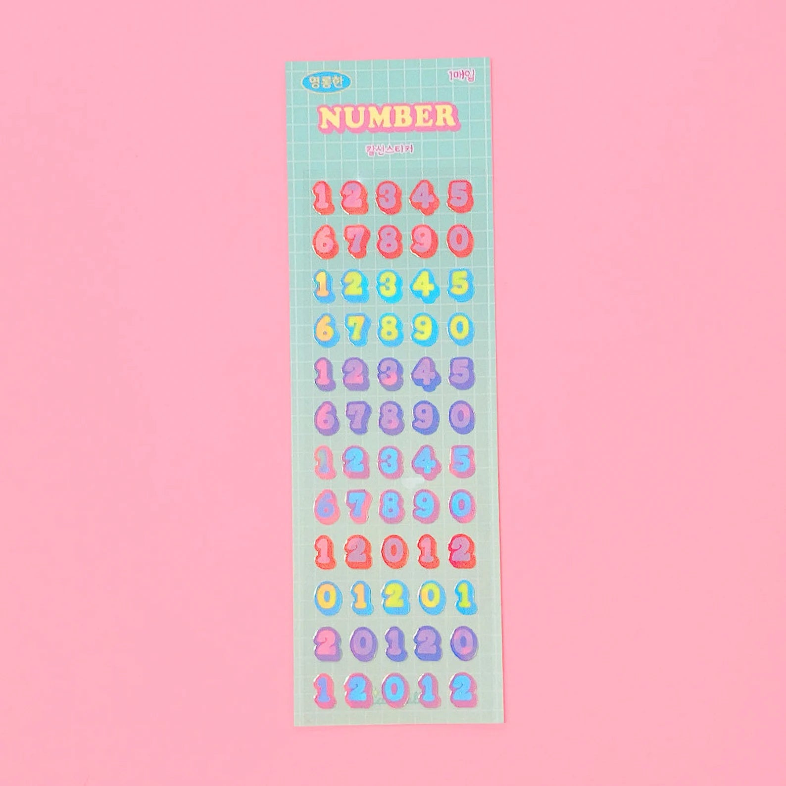 Mantabox - Numbers Deco Sticker Sheet