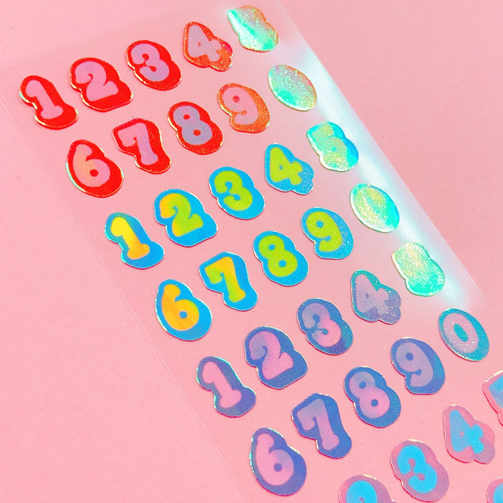 Mantabox - Numbers Deco Sticker Sheet