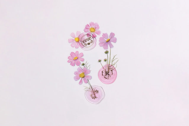 Appree - Sealing Wax Sticker Pure Pink