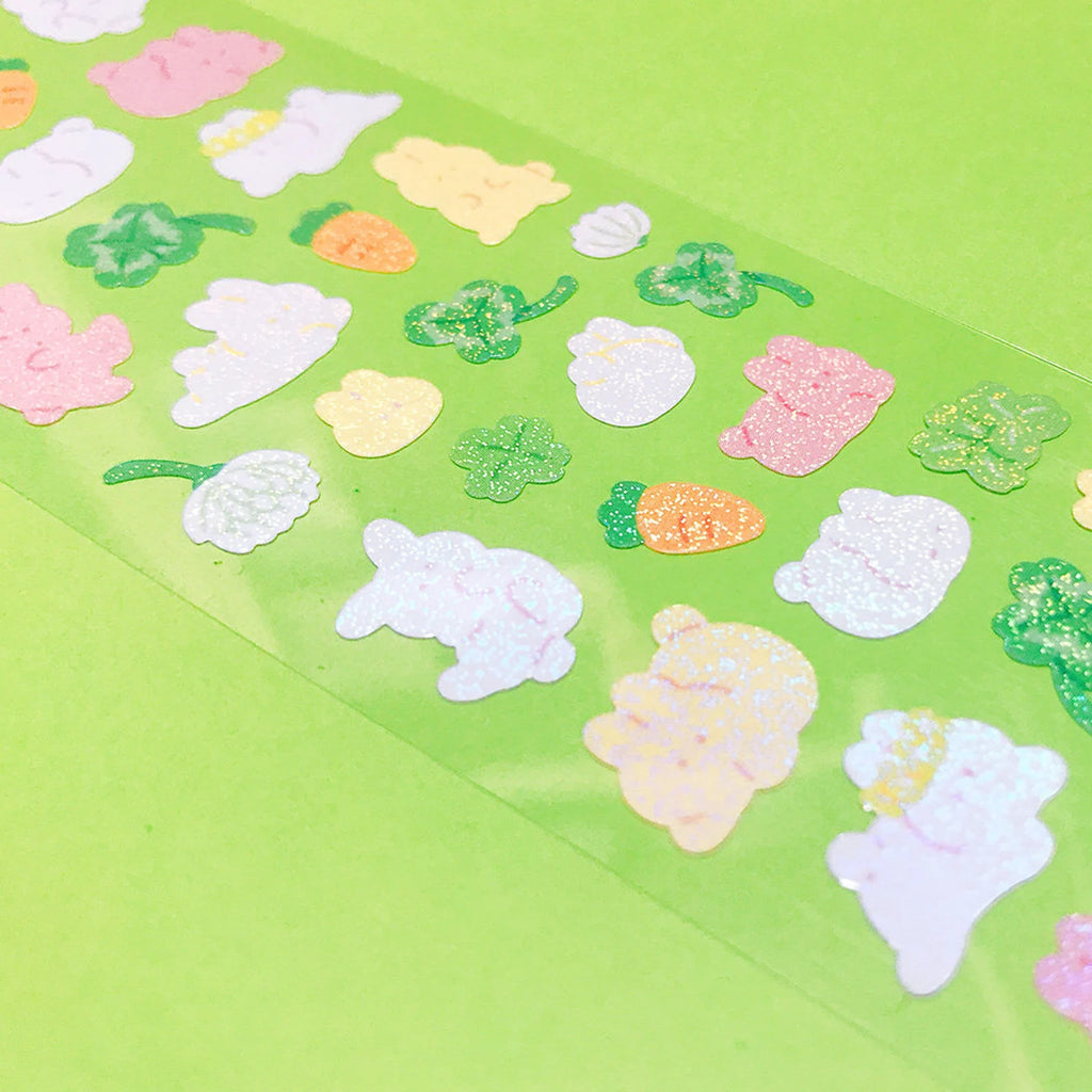 Mantabox - Rabbit Clover Deco Sticker Sheet