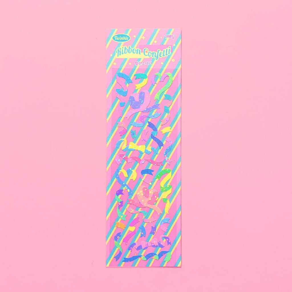 Mantabox - Ribbon Confetti Deco Sticker Sheet