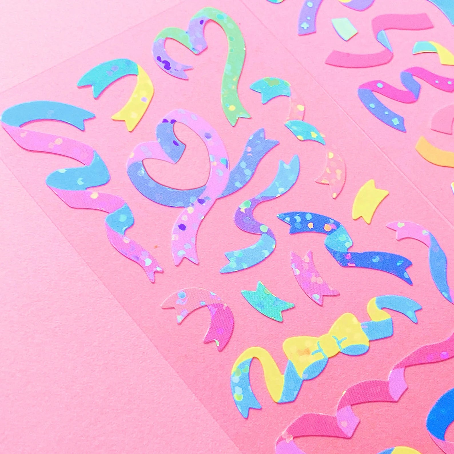 Mantabox - Ribbon Confetti Deco Sticker Sheet