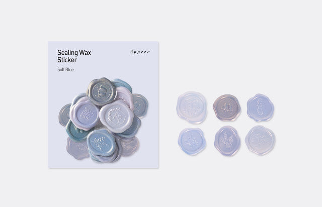 Appree - Sealing Wax Sticker Soft Blue
