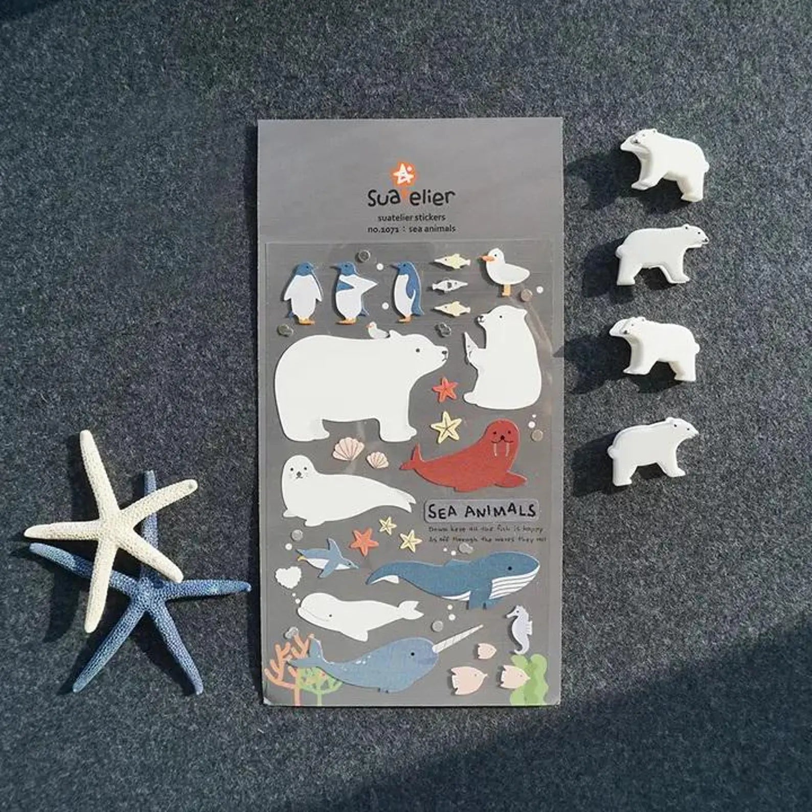 Suatelier - Sea Animal Deco Sticker Sheet