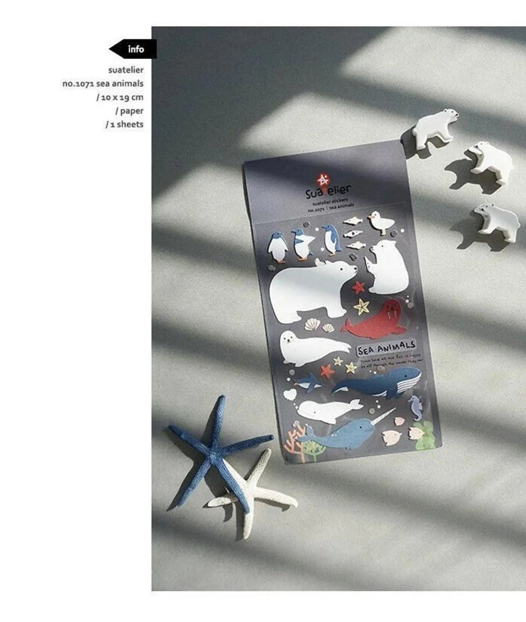 Suatelier - Sea Animal Deco Sticker Sheet