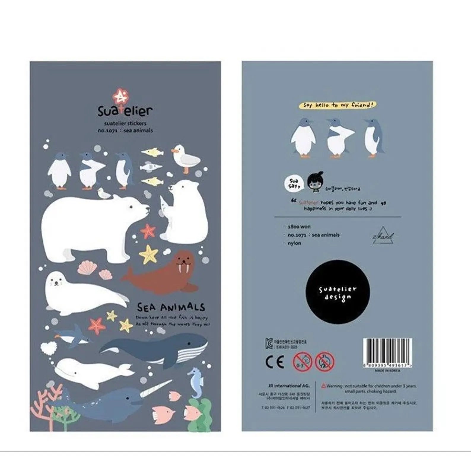 Suatelier - Sea Animal Deco Sticker Sheet