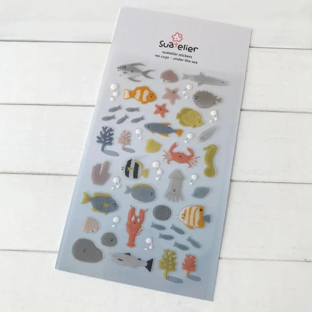 Suatelier - Under the Sea Deco Epoxy Sticker Sheet