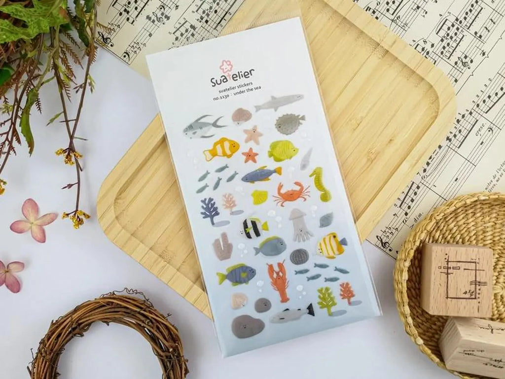 Suatelier - Under the Sea Deco Epoxy Sticker Sheet