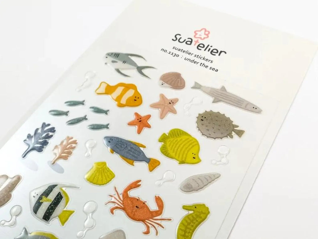 Suatelier - Under the Sea Deco Epoxy Sticker Sheet