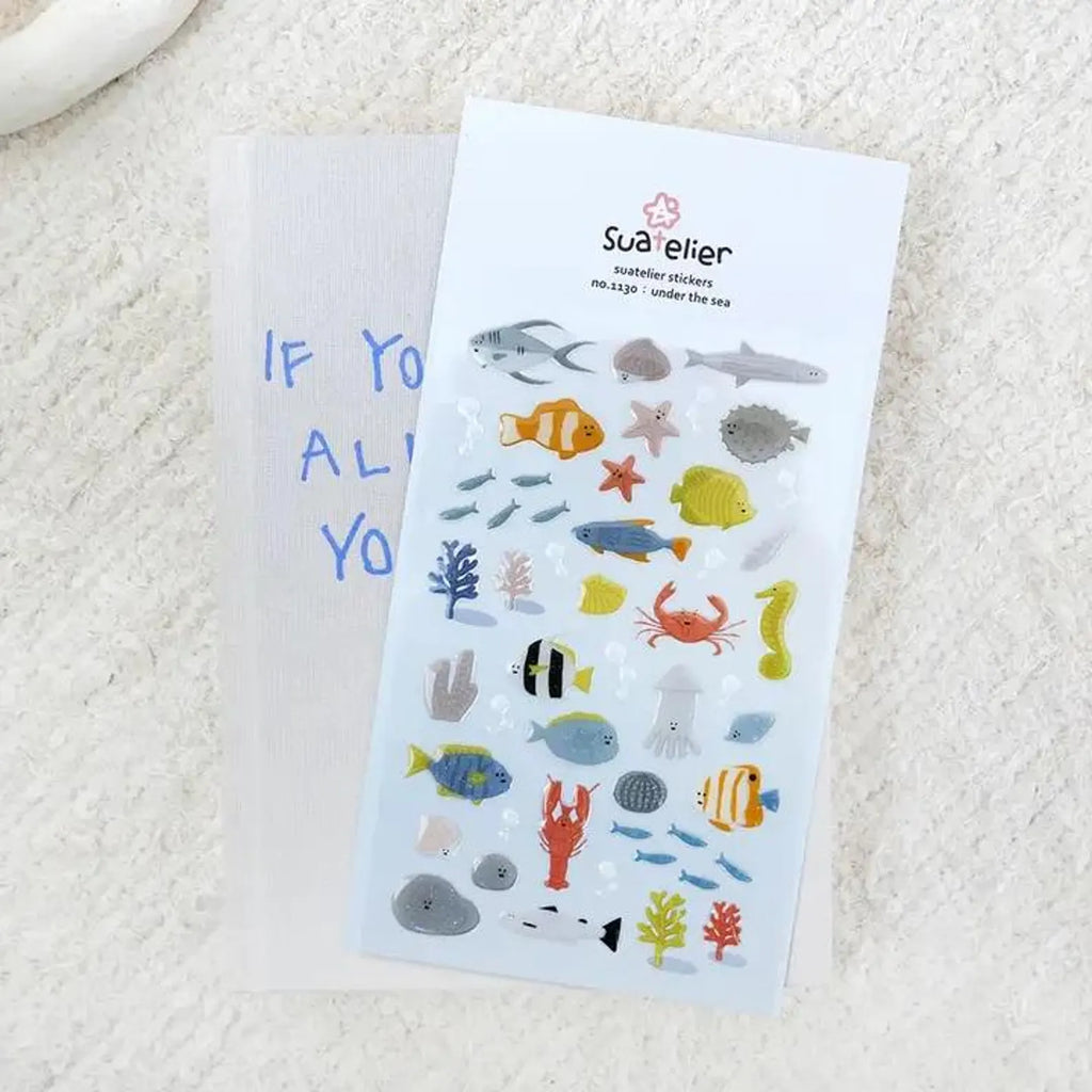 Suatelier - Under the Sea Deco Epoxy Sticker Sheet