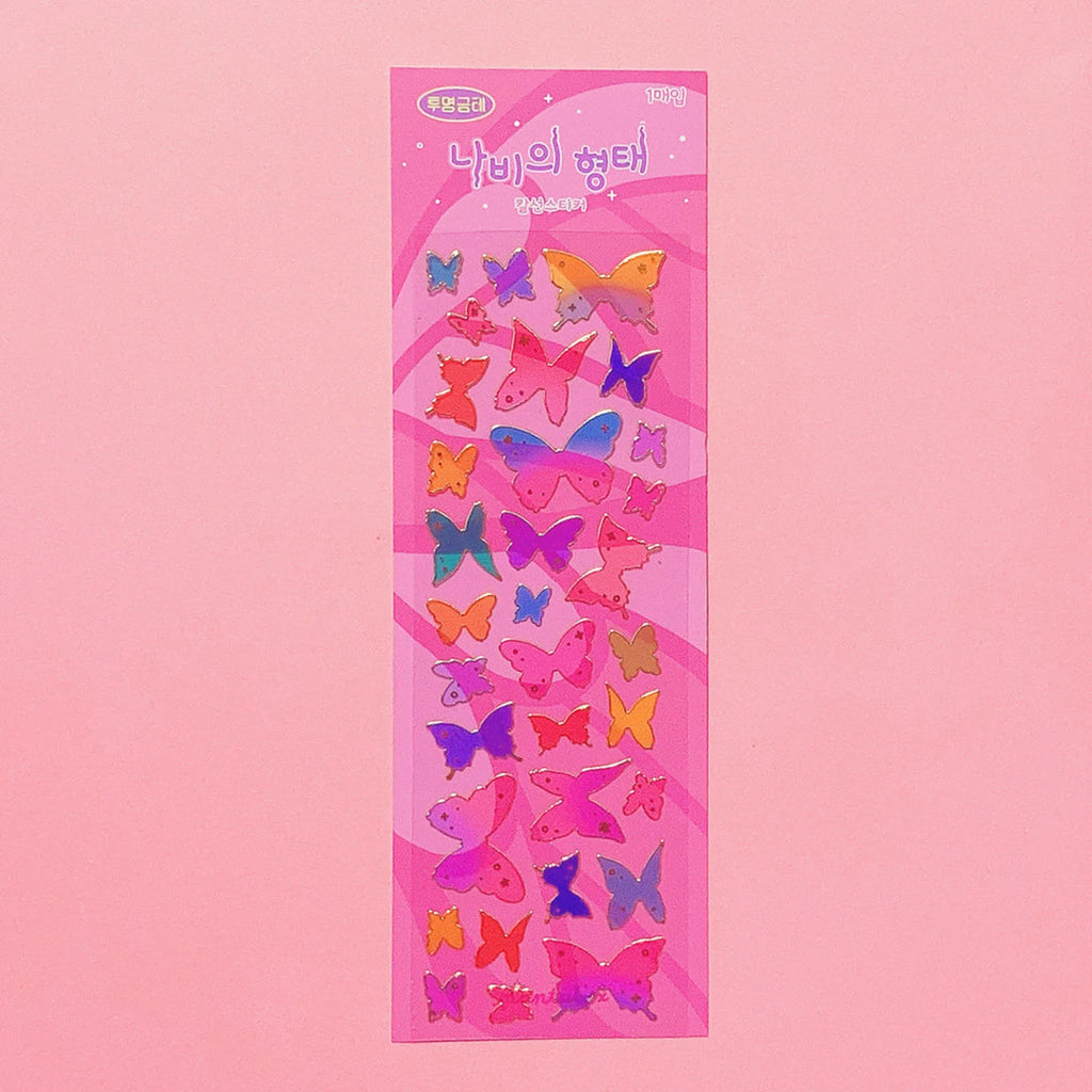 Mantabox - Shape of Butterfly Deco Sticker Sheet