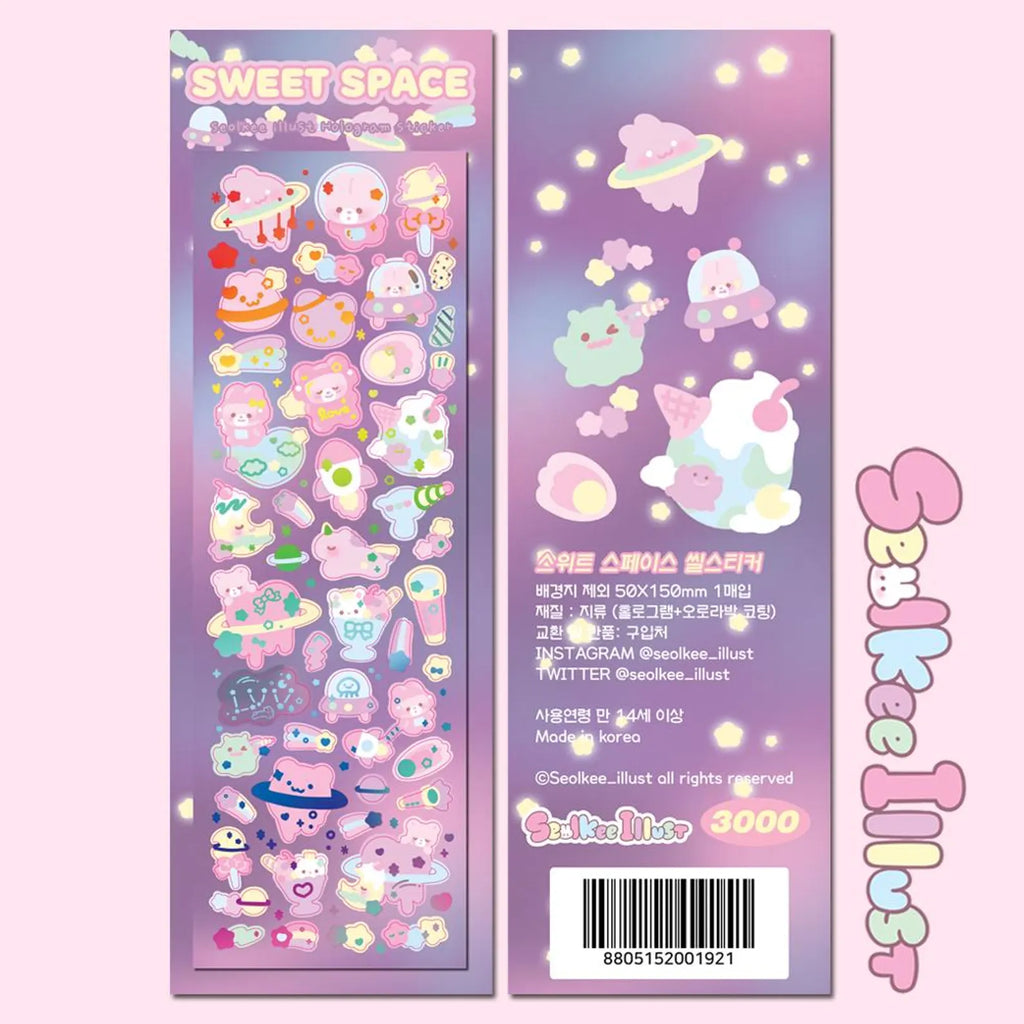 Seolkee Illust - Sweet Space Deco Sheet Sticker